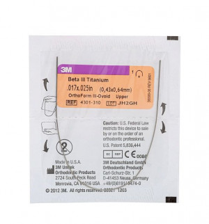 Дуга титано-молибденовая Unitek Beta III (ТМА) .016x.022 ВЧ ФIII (3М)